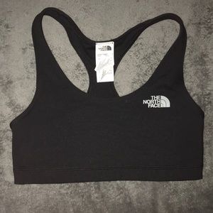North face black sports bra